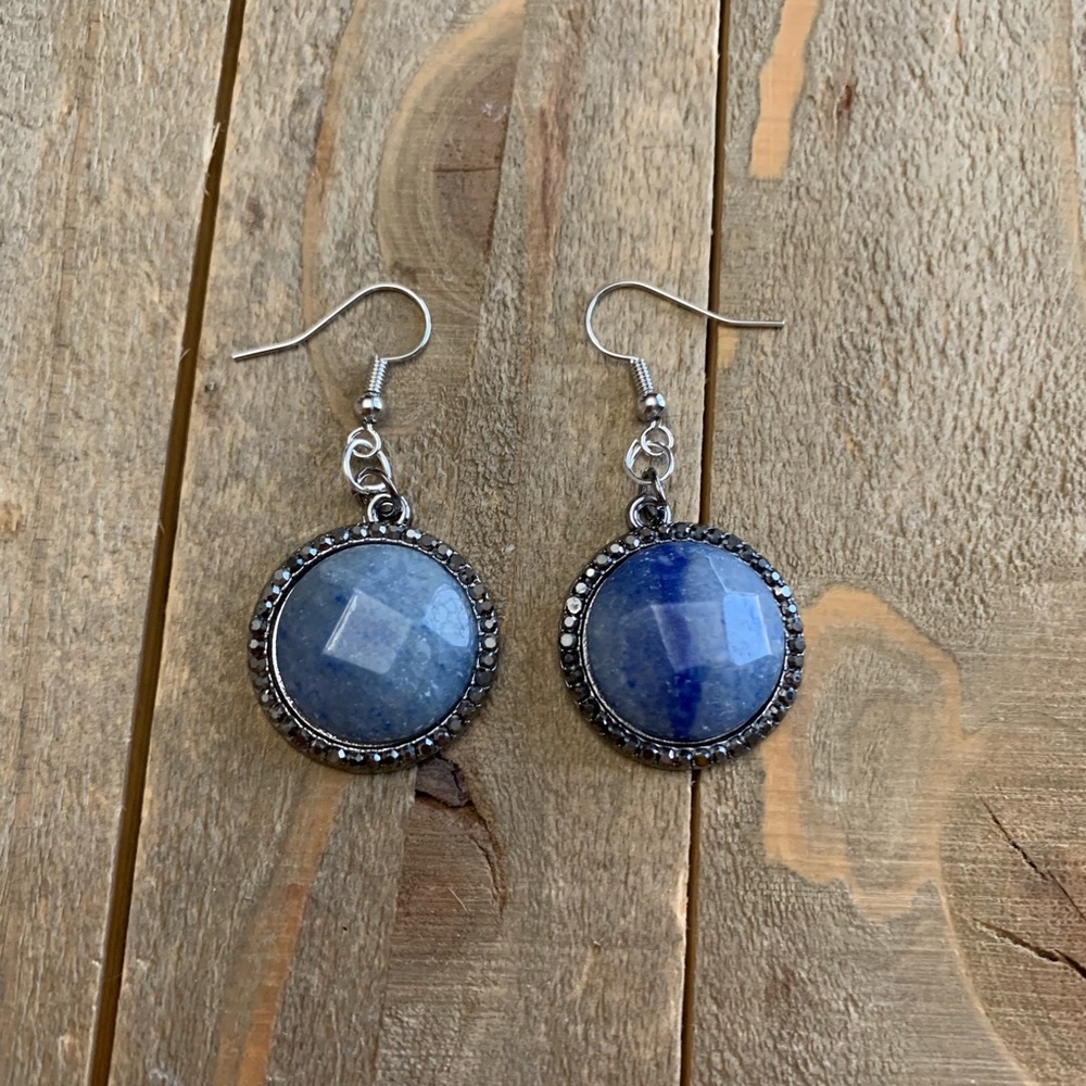 3 for $25 Handmade Natural Sodalite Earrings - Picture 1 of 1